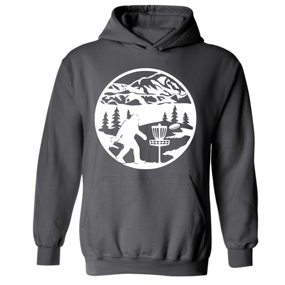 Disc Golf Hoodie SASQUATCH MOUNTAINS Discgolfer Discgolfing Sweatshirt - Picture 5 of 7